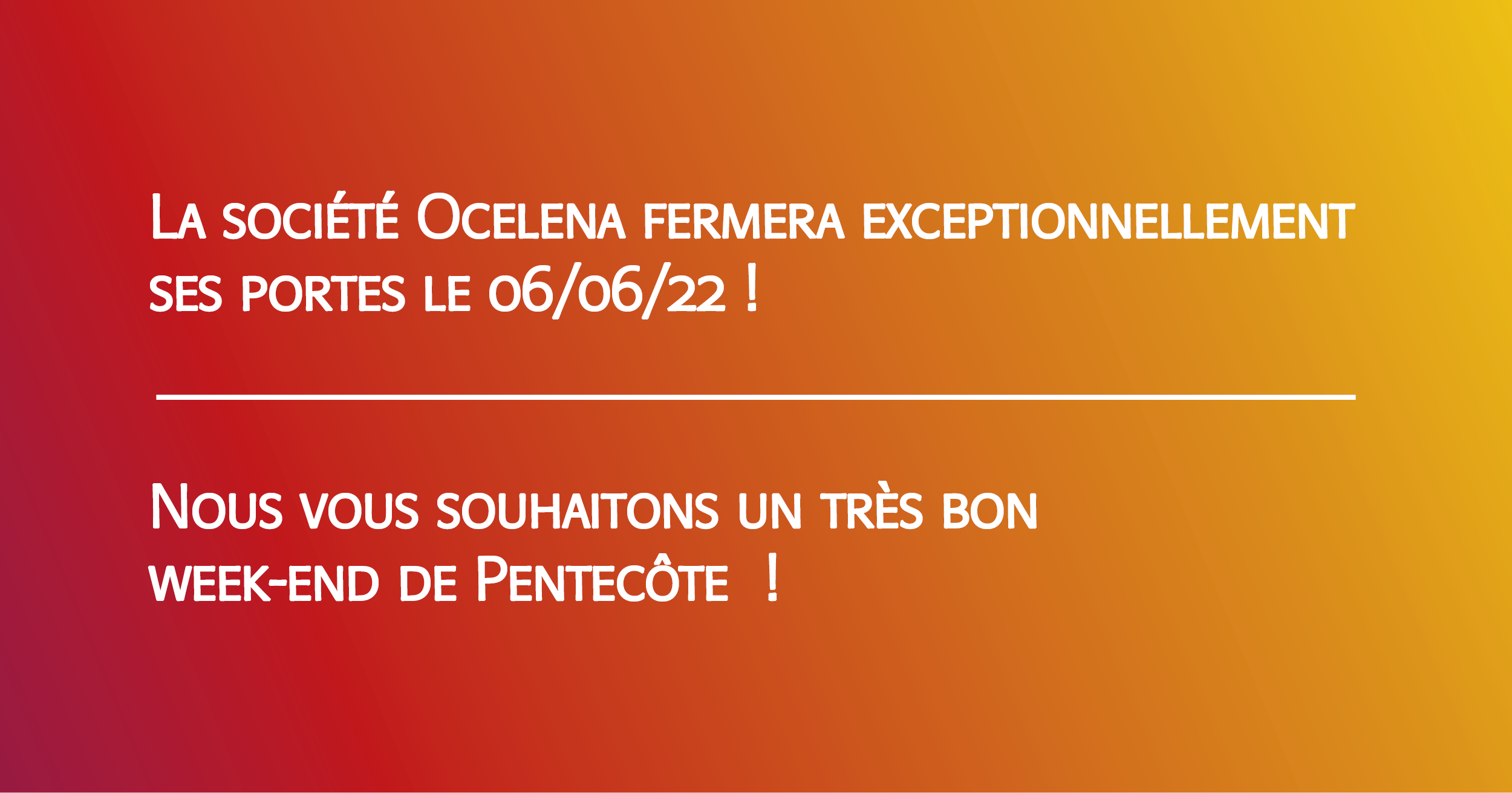 You are currently viewing Week-end de Pentecôte !